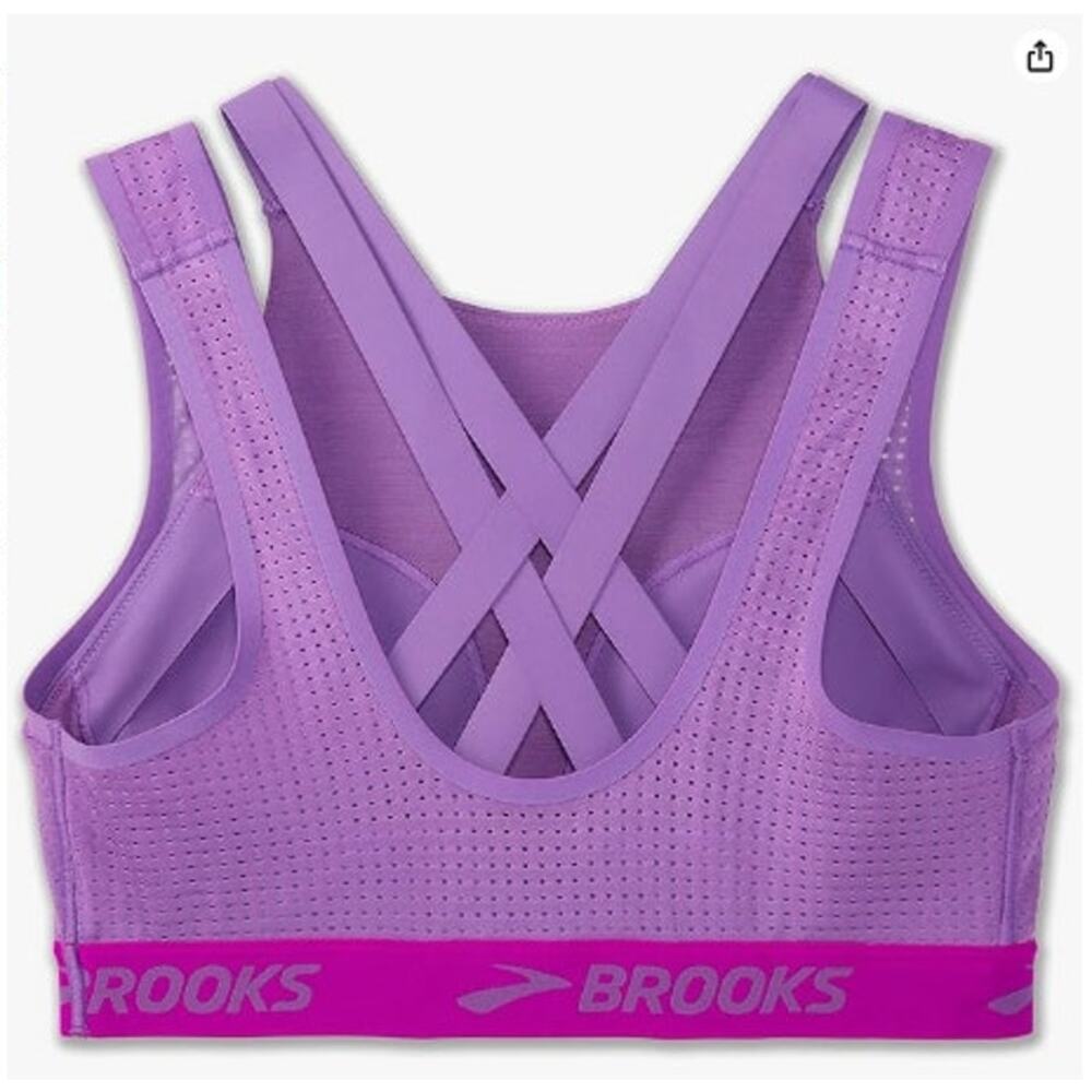 Brooks Purple Sports Bra - Picture 3 of 7